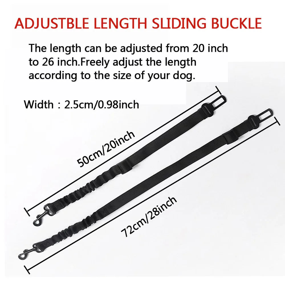 Advanced Dog Car Seat Belt Pet Dog Car Seat Nylon Material Seat Buckle Adjustable Length Suitable for Any Pet Dog Traction Rope