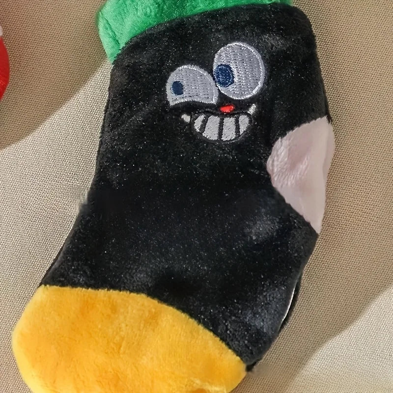 Squeaky Plush Dog Toy Funny Stuffed Socks for Small Medium Dogs Cats Cute Pet Chew Toy Birthday Gift  Hide and Seek Puzzle Toys