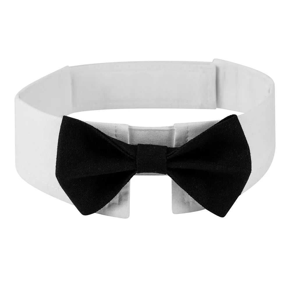 Sucado Adjustable Dog Cat Formal Necktie Tuxedo Bow Tie Collar Wholesale Pet Apparel Accessories for Wedding Holiday Party Gift