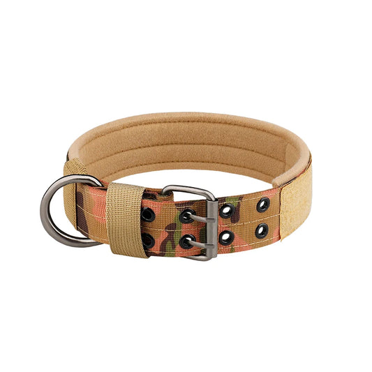 Adjustable and Durable Nylon Tactical Pet Dog Collar ,Suitable for Medium and Large Dogs