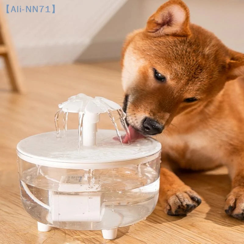 【NN71】Auto Circulating Pets Water Fountain USB Electric Mute Cat Dog Drinker Bowl 1500mL Recirculate Filtring Water Dispenser