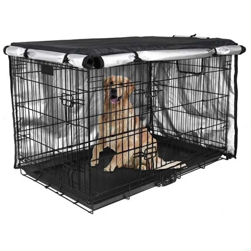 42/36/30/24 inch Dog Crates Cover Double Door Pet Kennels Covers for Wire Crates