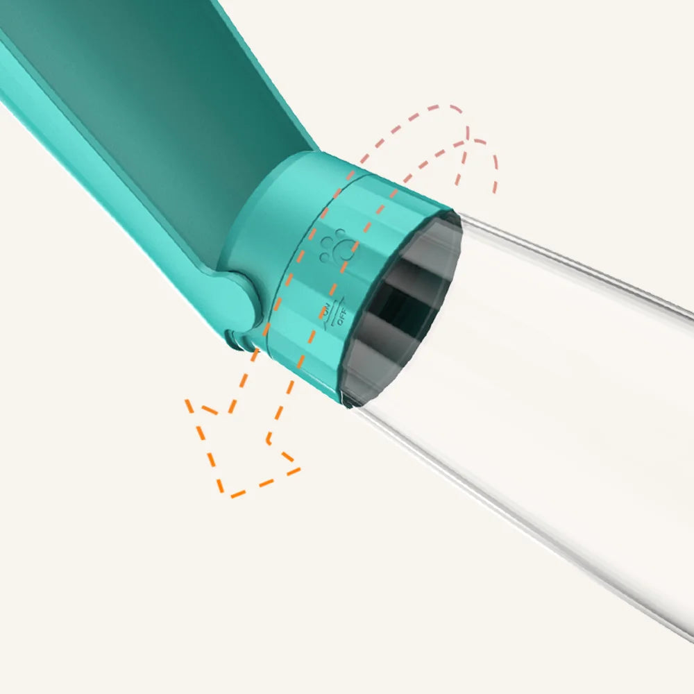 550ML Fold Dog Water Bottle Twist Open PET Portable Dog Drinking Bowl Traveling Outside Feeding Walk A dog Puppy Water Bottle