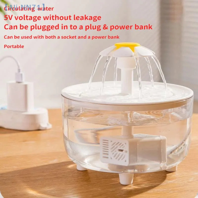 【NN71】Auto Circulating Pets Water Fountain USB Electric Mute Cat Dog Drinker Bowl 1500mL Recirculate Filtring Water Dispenser
